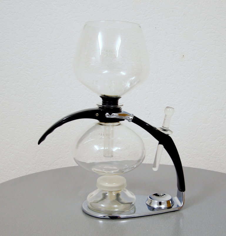 Amphora CONA Luxus Coffee Maker Kaffeemaschine Glas Chrom Size C 70er